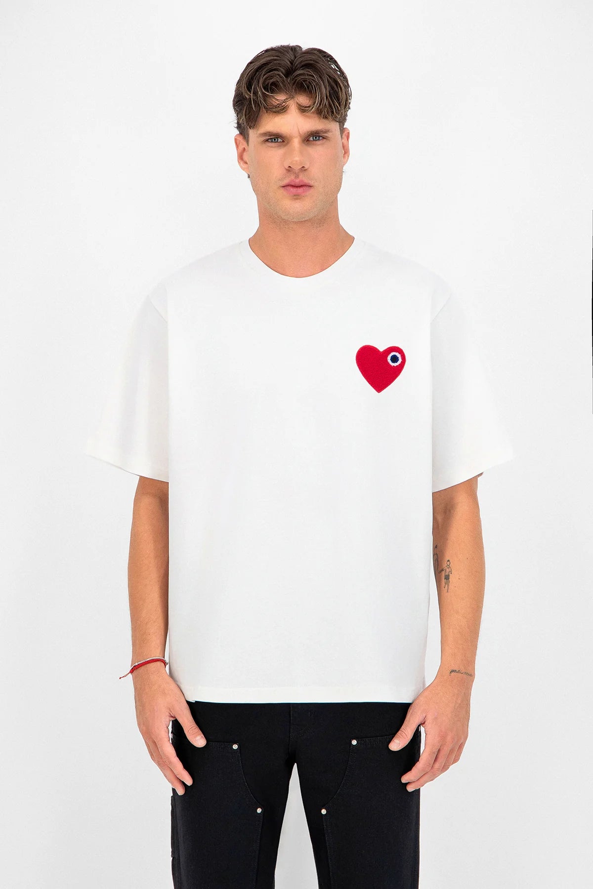 T-shirt brodé cœur