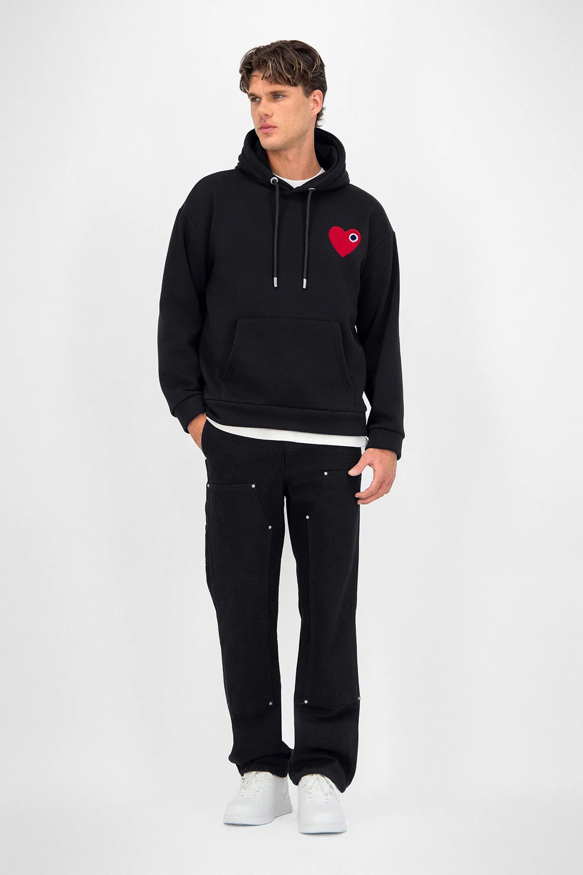 Sweat à capuche brodé