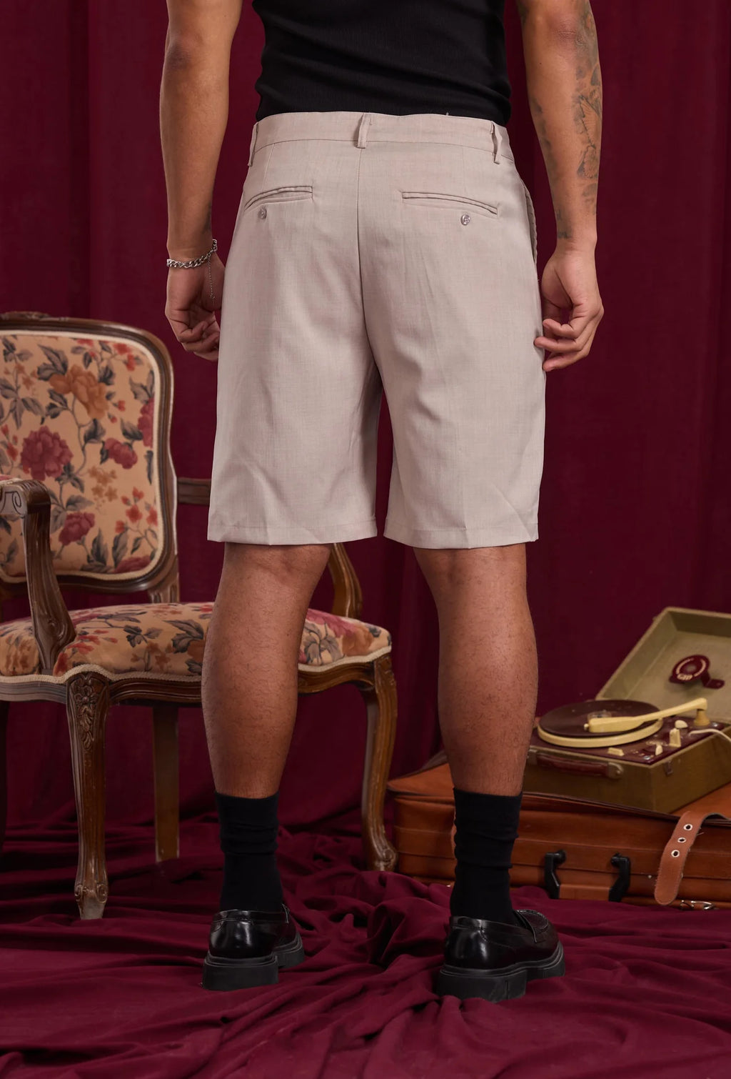 Short à pinces