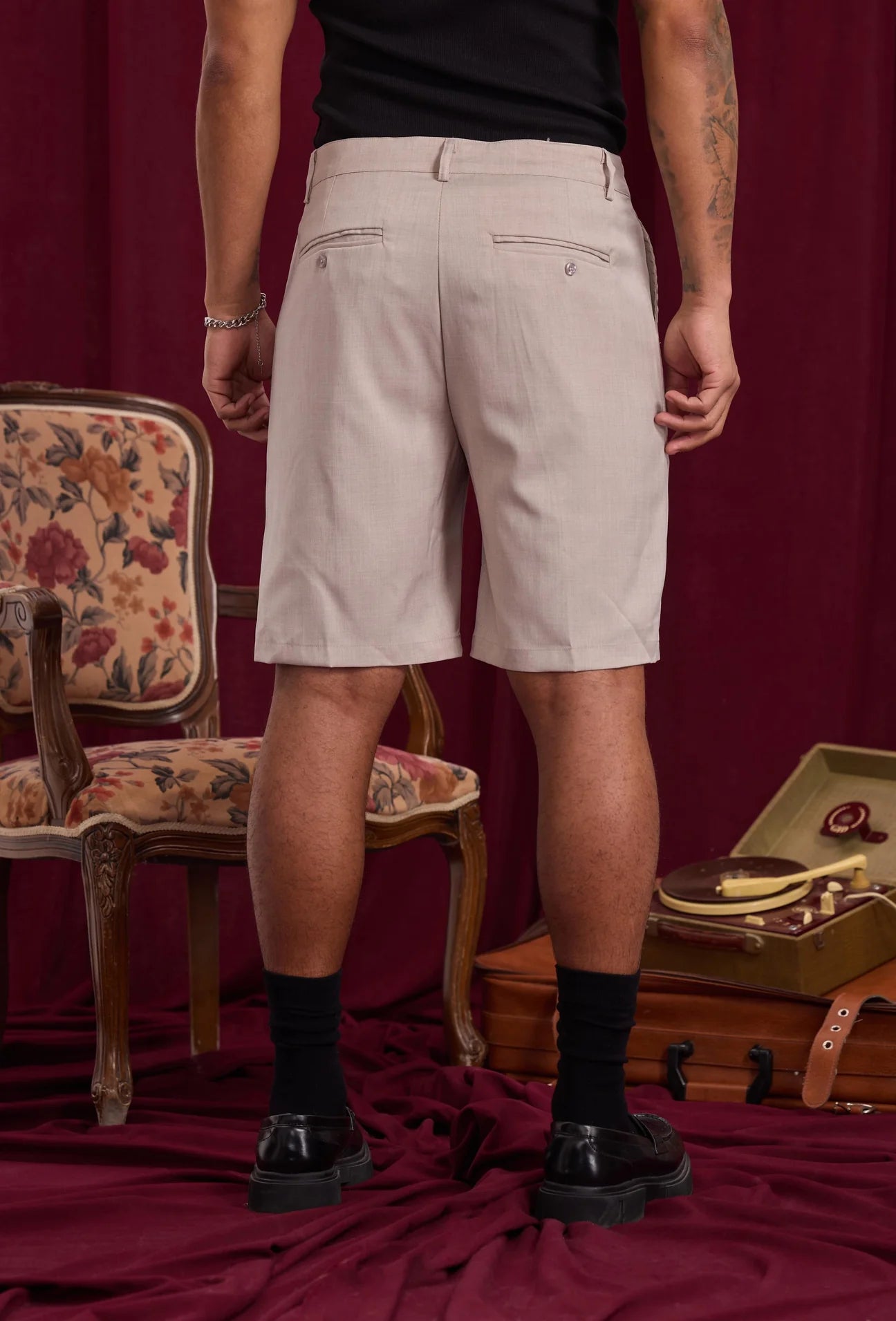 Short à pinces