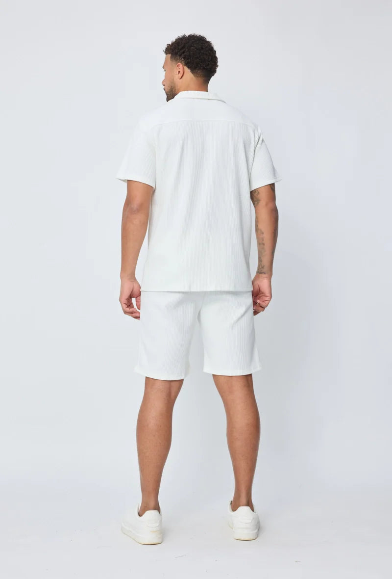 Ensemble chemise short uni