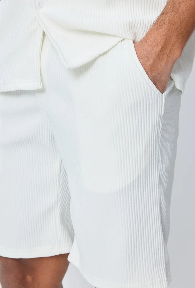 Ensemble chemise short uni