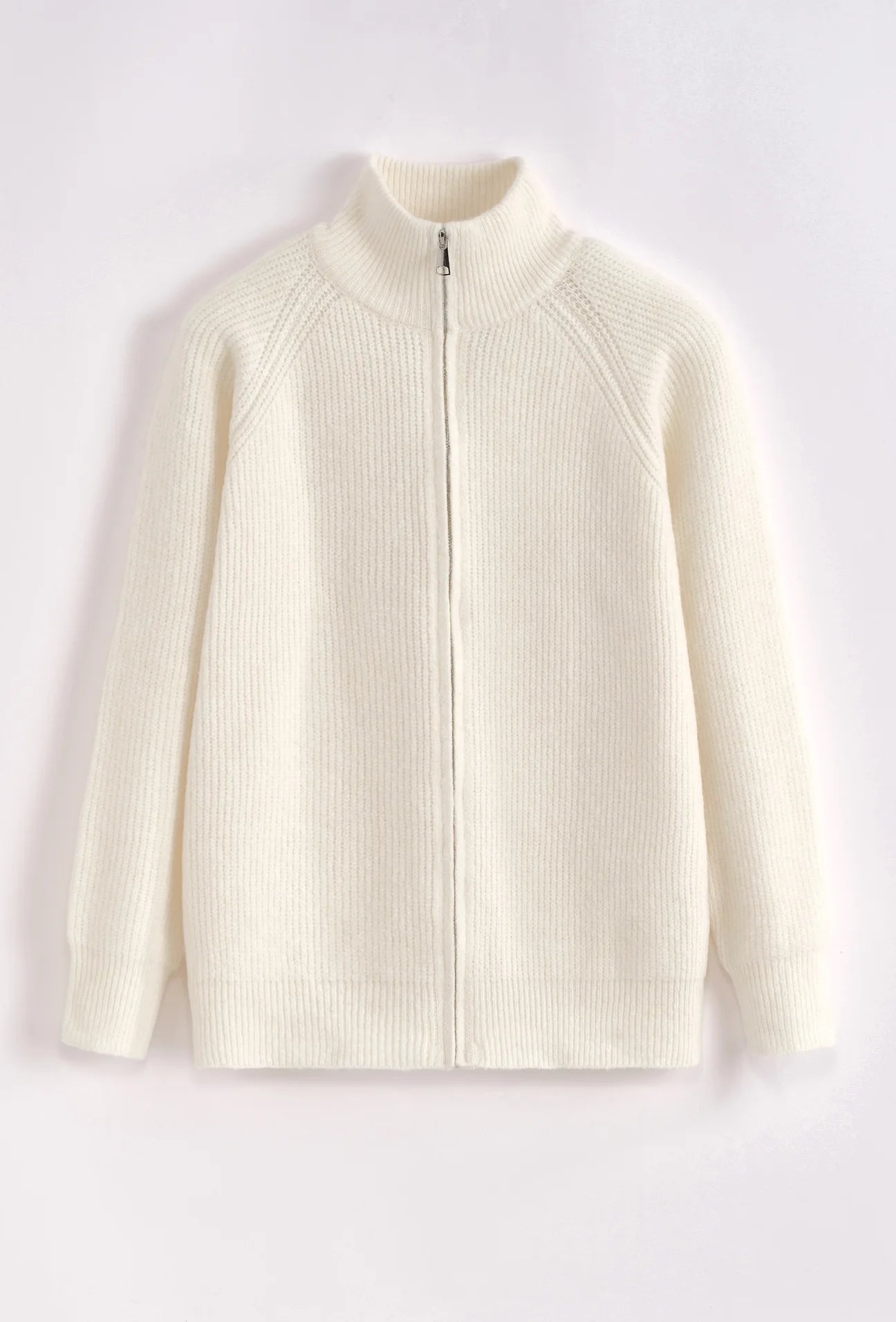 PULL ZIPPÉ BLANC