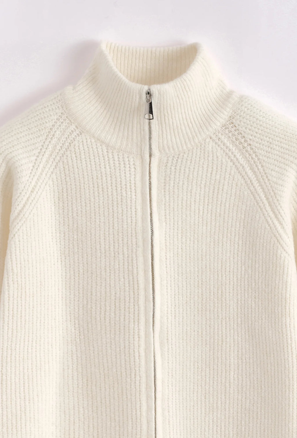 PULL ZIPPÉ BLANC