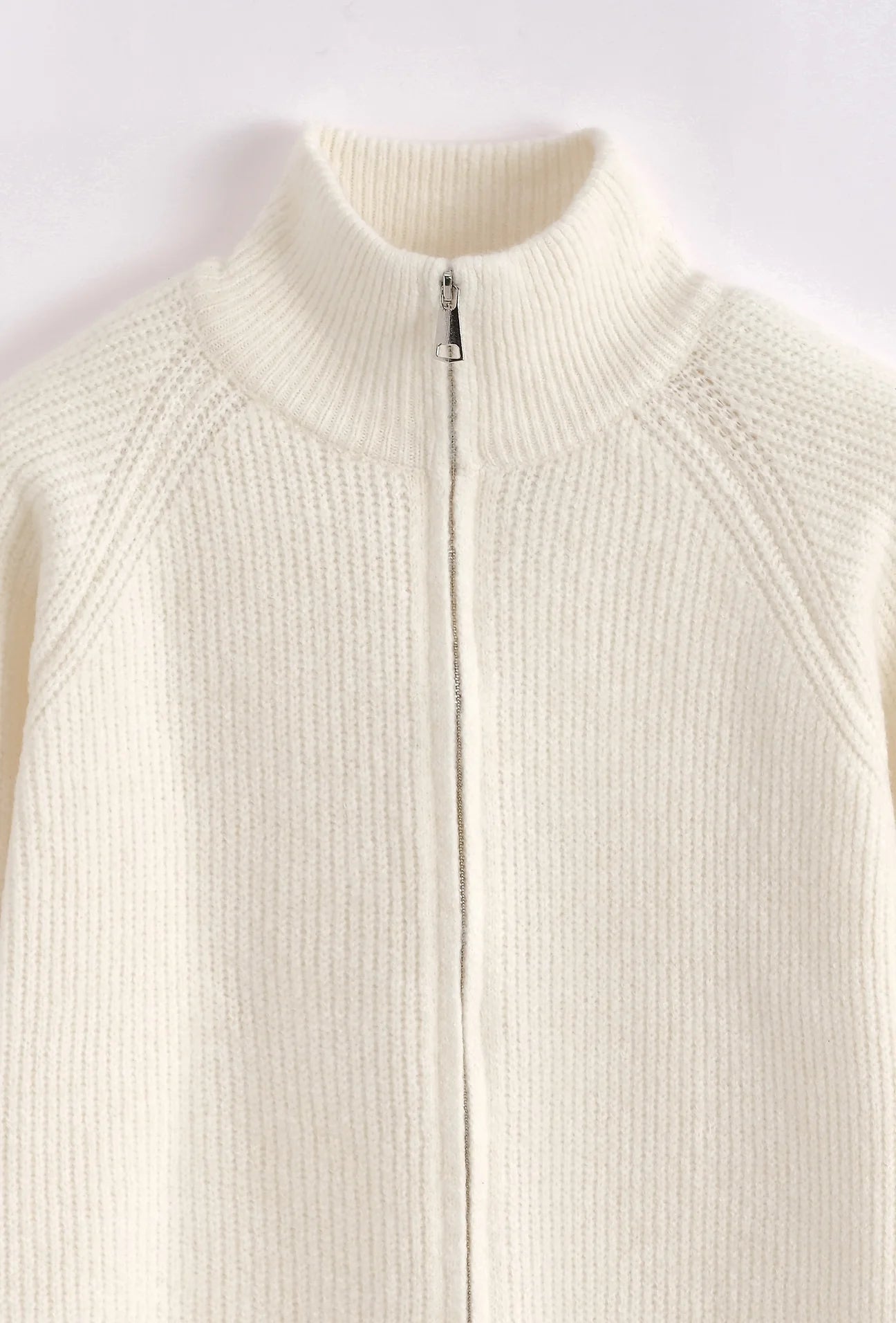PULL ZIPPÉ BLANC