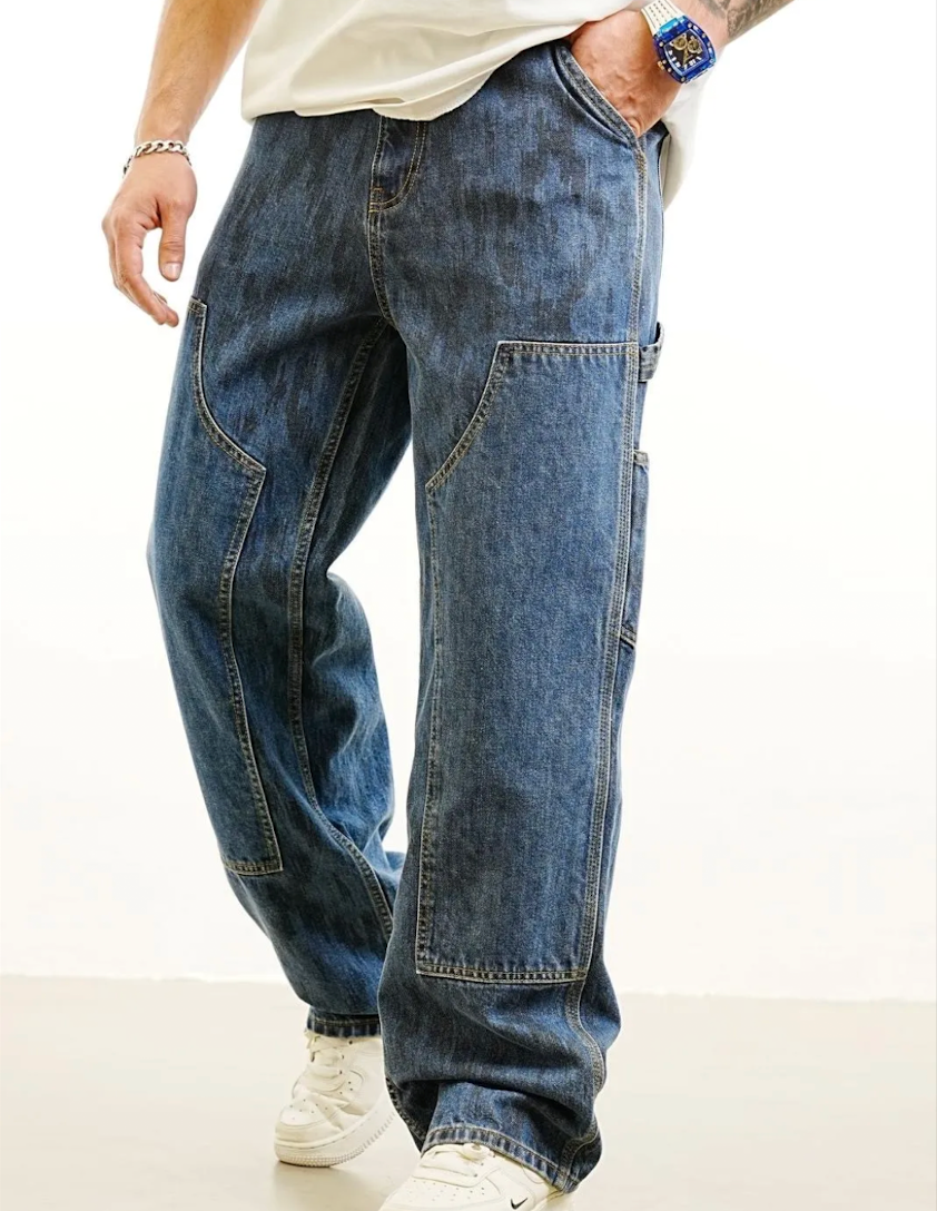 Jean Cargo Oversize Denim