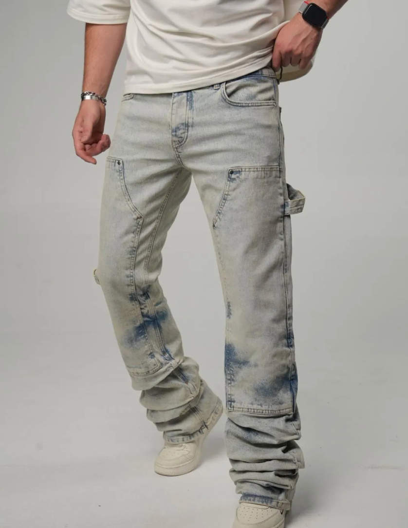 JEAN CARGO DÉLAVÉ