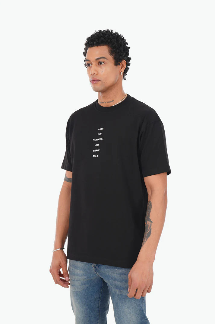 T-shirt imprimé "Luck & Fun"