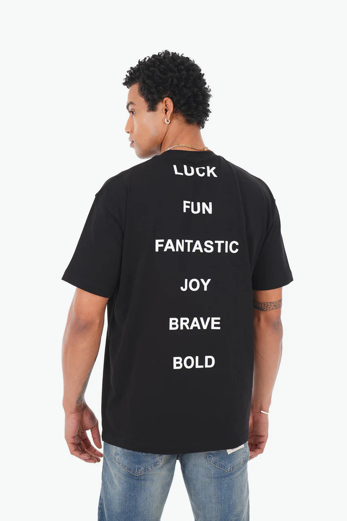 T-shirt imprimé "Luck & Fun"