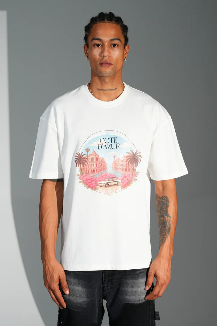 T-shirt imprimé "Côte d’Azur"