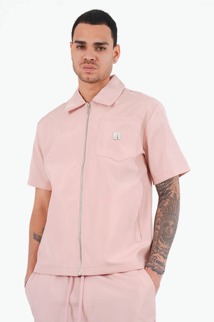 Ensemble chemise zippée et cargo