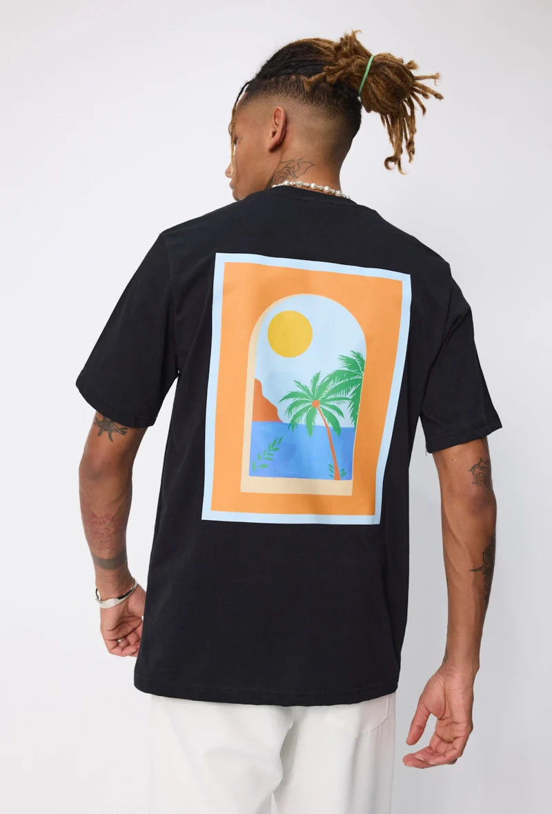 T-shirt Marbella imprimé graphique