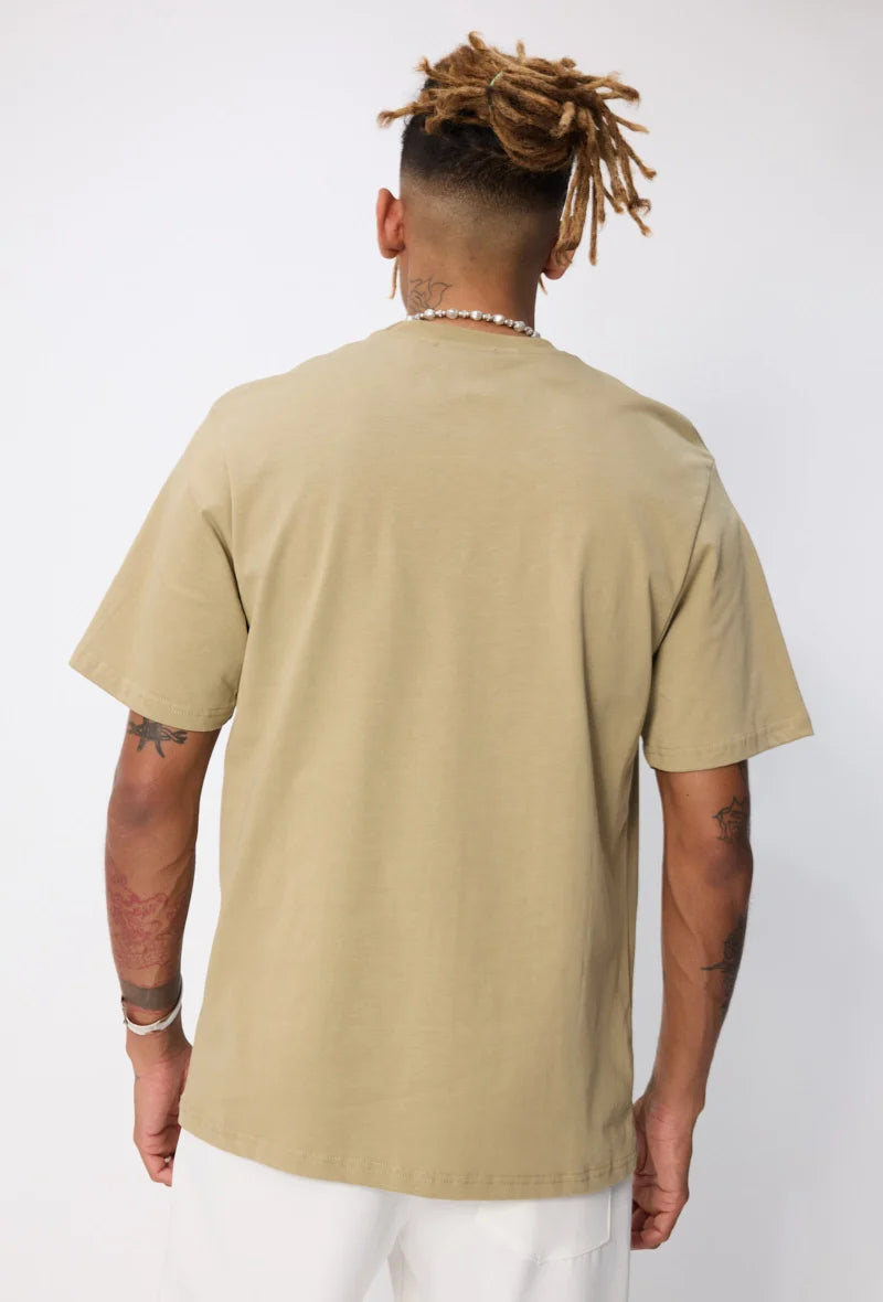 T-shirt uni coupe décontractée