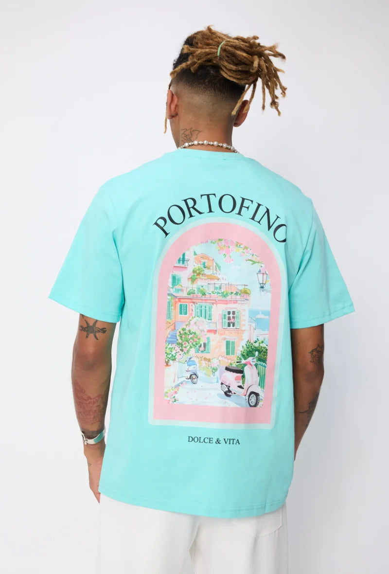 T-shirt à motif Portofino