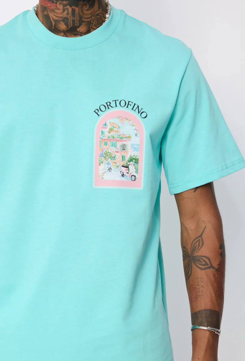T-shirt à motif Portofino