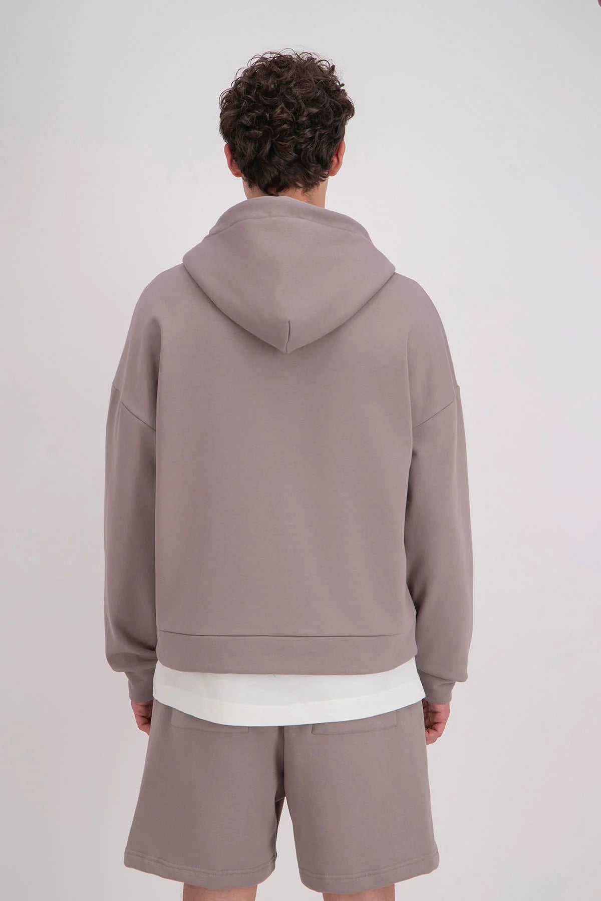 Hoodie zippé brodé cœur