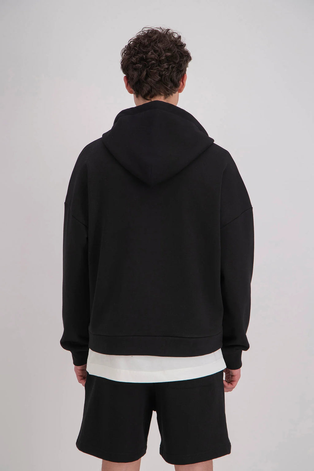 Hoodie zippé brodé cœur