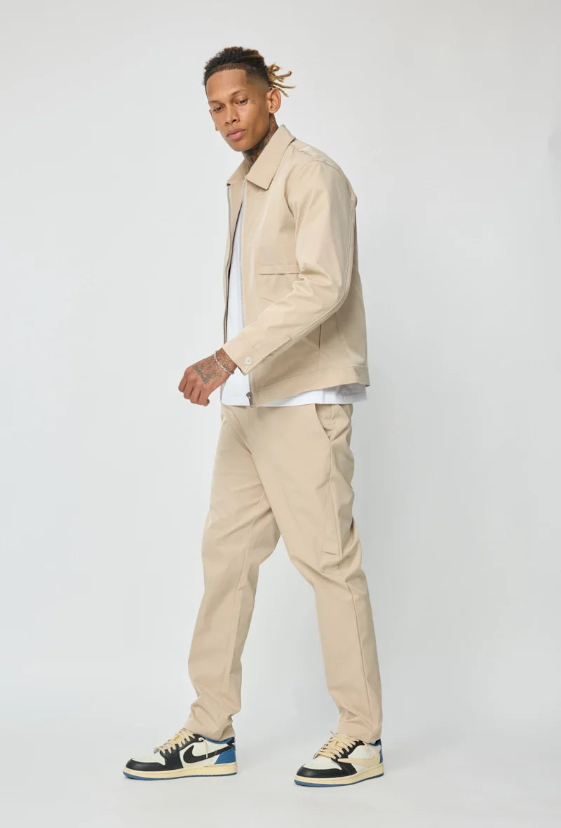 ENSEMBLE CARGO STRUCTURÉ BEIGE