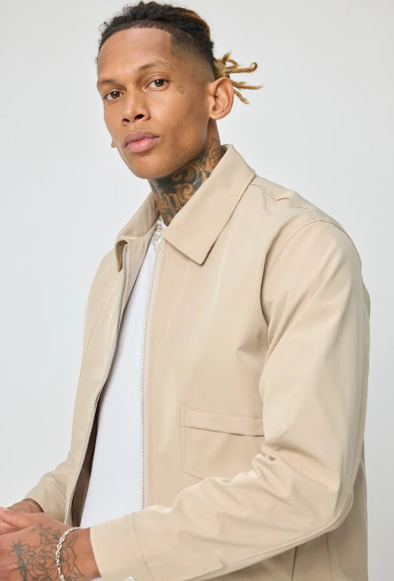 ENSEMBLE CARGO STRUCTURÉ BEIGE