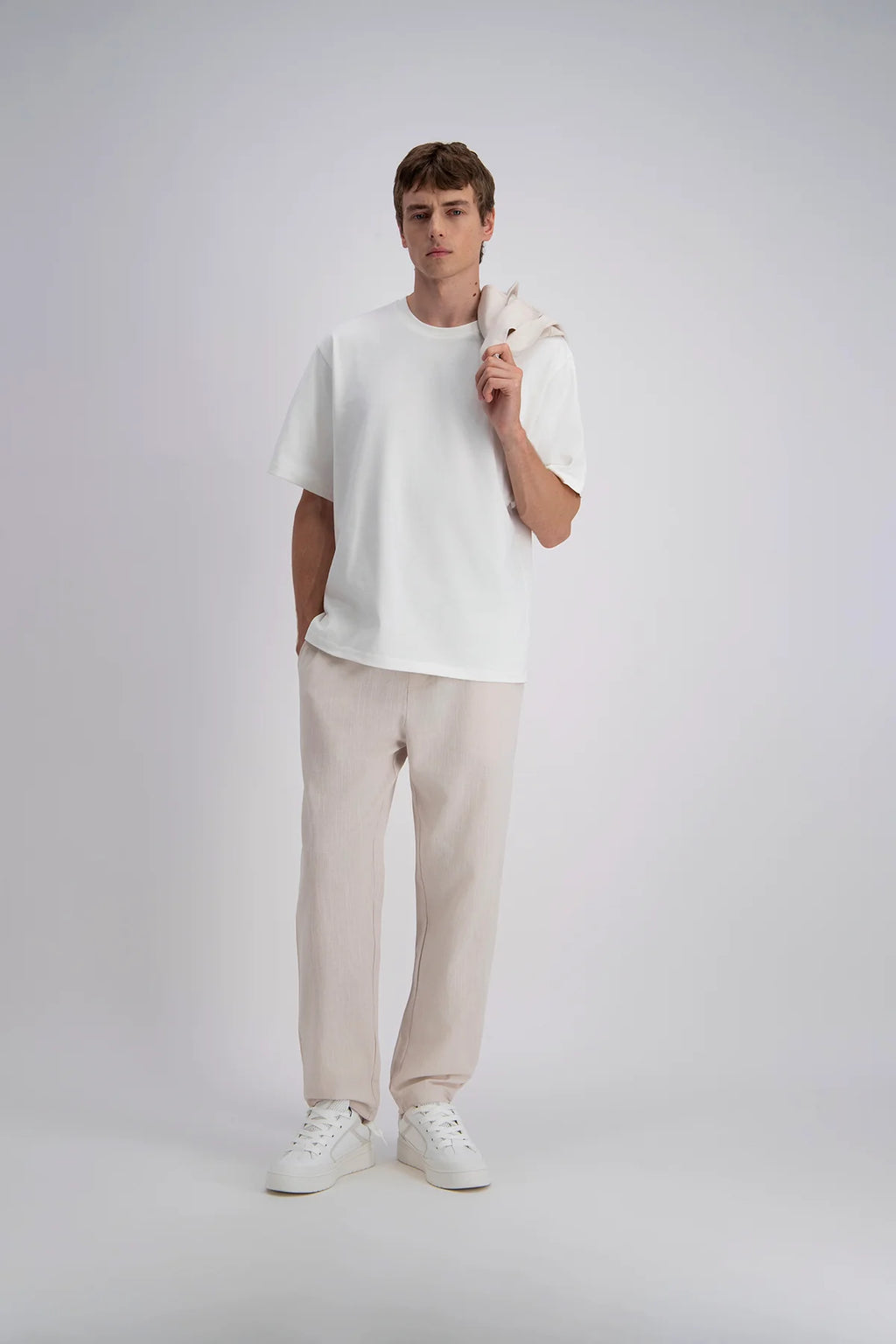 Pantalon ample à cordon