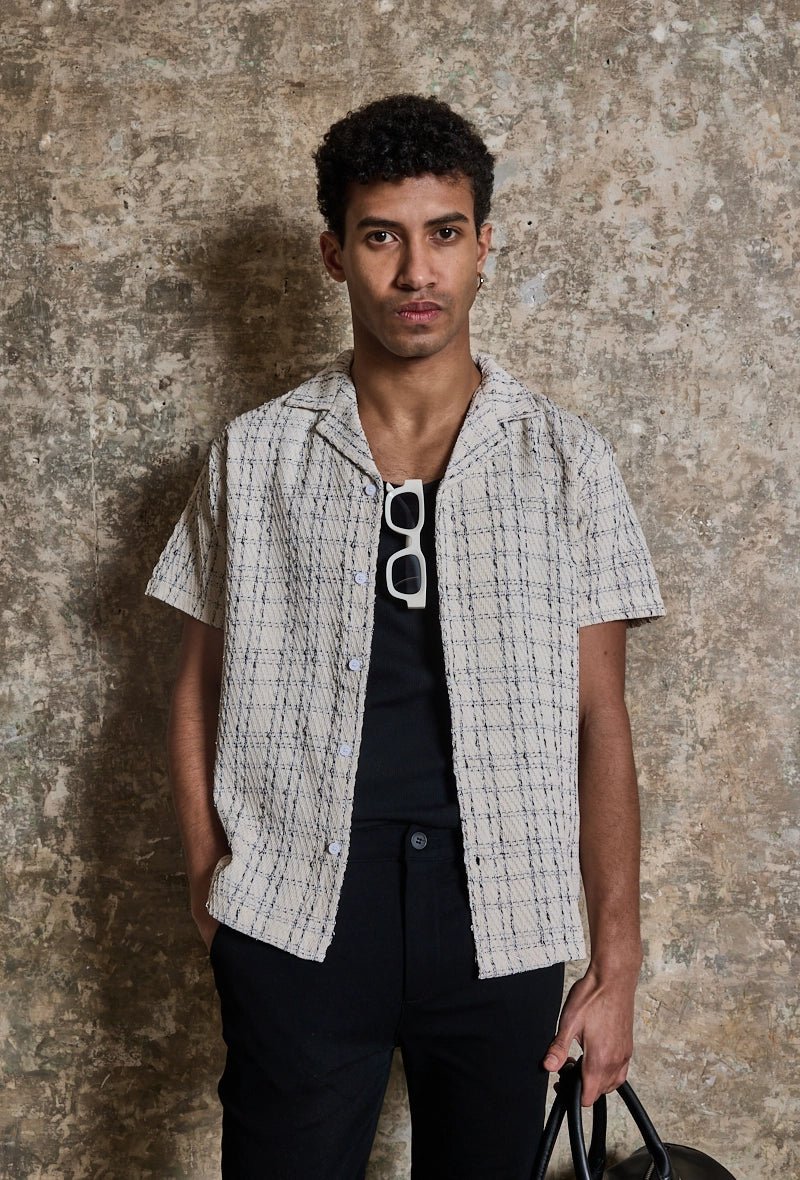 Chemise manches courtes à carreaux