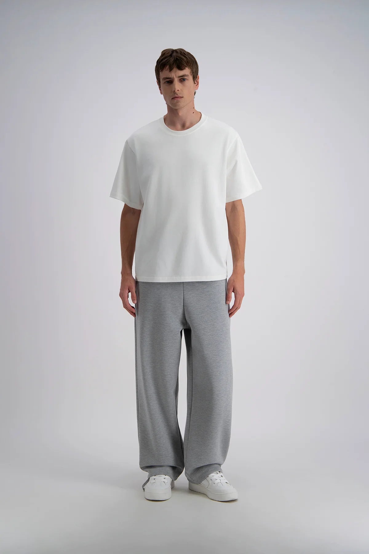 Pantalon oversize gris
