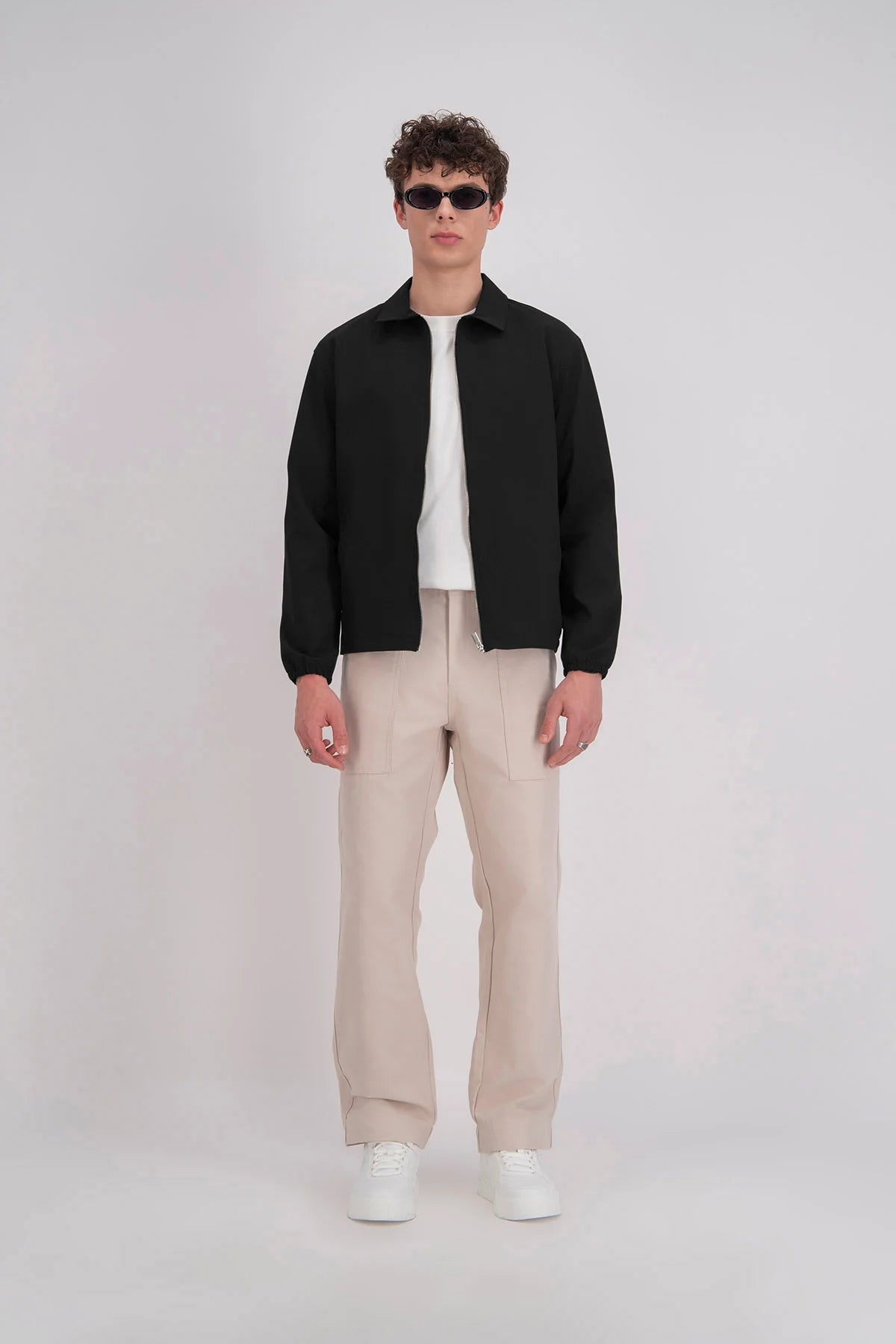 Veste zippée unie