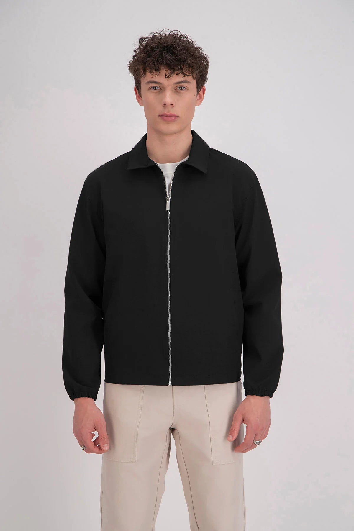 Veste zippée unie