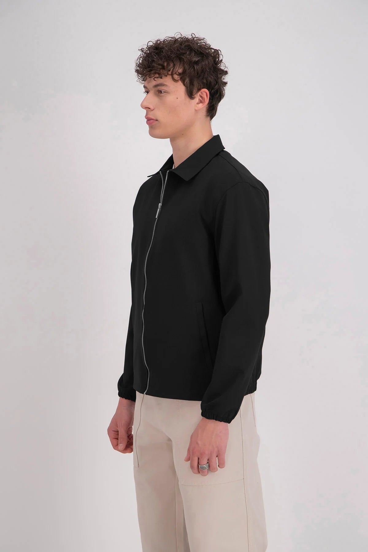 Veste zippée unie